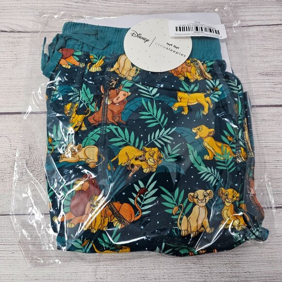 NIB Little Sleepies Disney Simba's Sky Men's Pajama Shorts Size Med - Picture 1 of 3